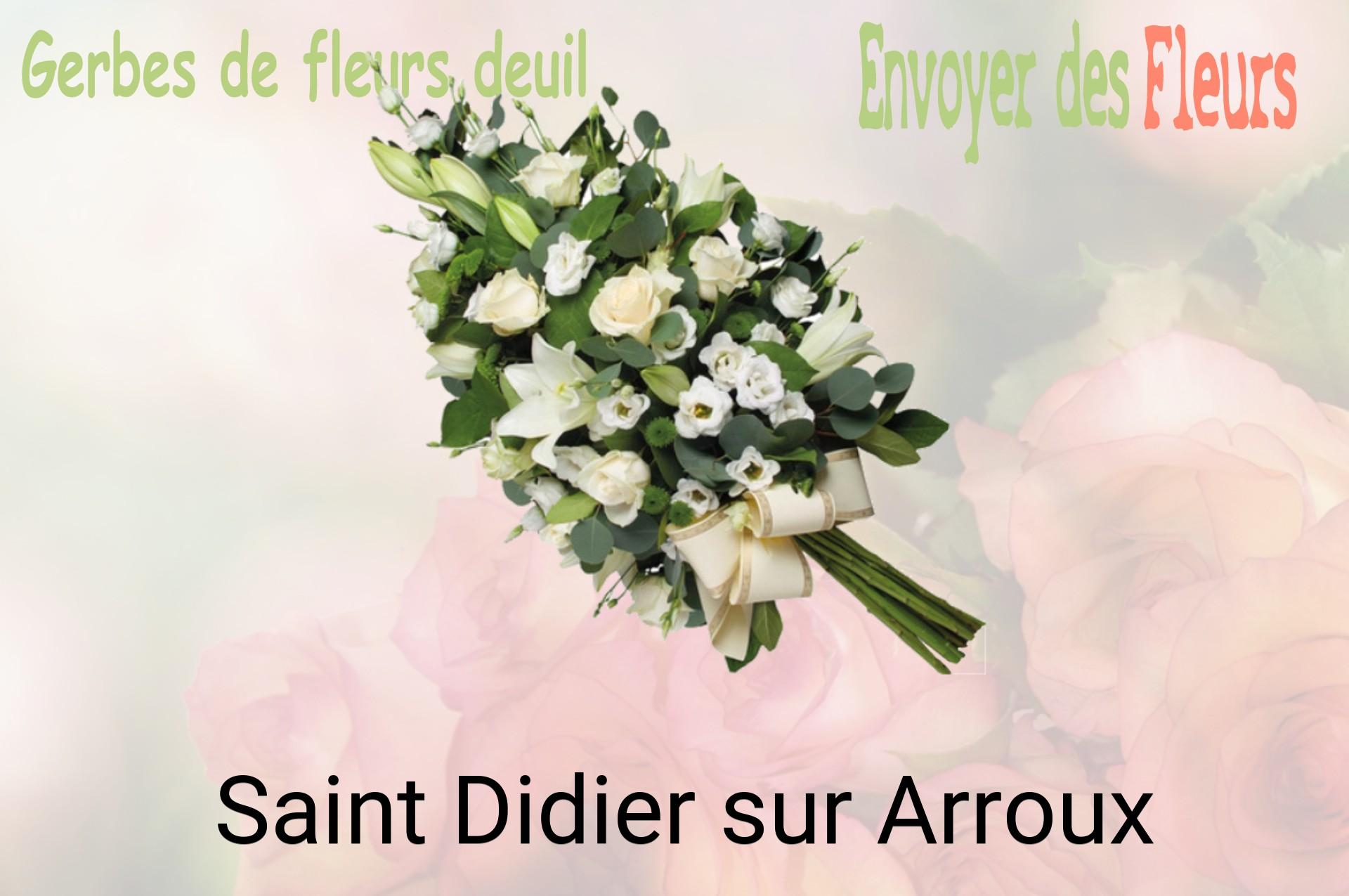Gerbe de fleurs de deuil livrée à Saint-Didier-sur-Arroux